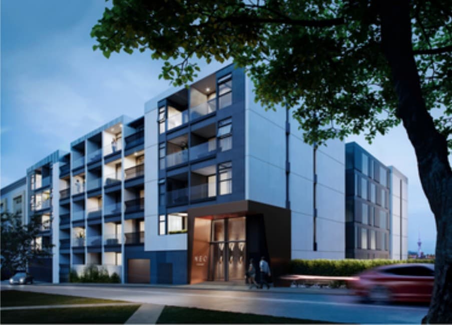 Neo Apartments project in Grafton, Auckland